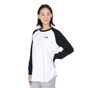 (レディース)ラグラン ロングスリーブTシャツ SL24FWL-APP005WHT