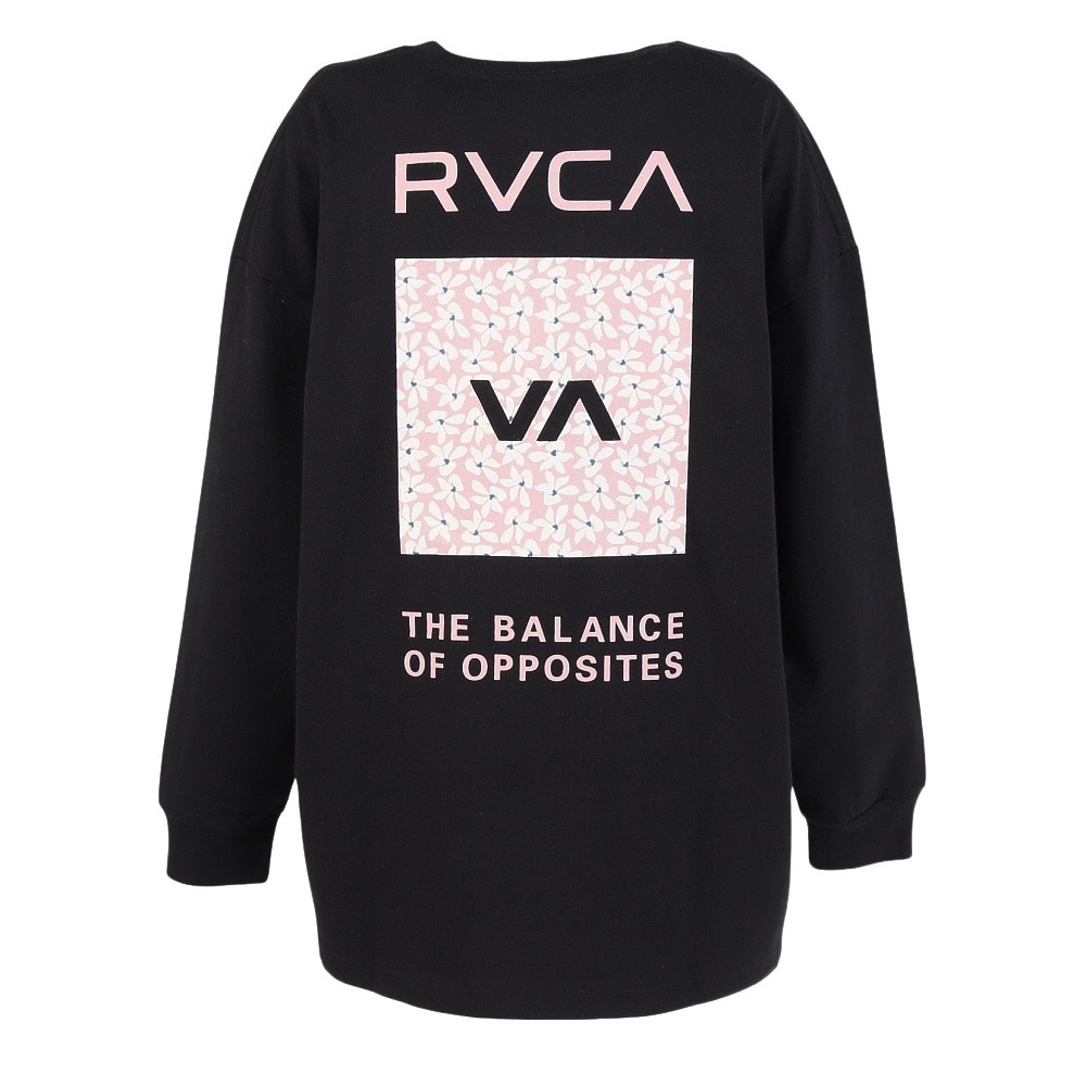 ルーカ（RVCA）（レディース）BANDANA VA ボックス ロゴ 長袖Tシャツ BF044052 BLK