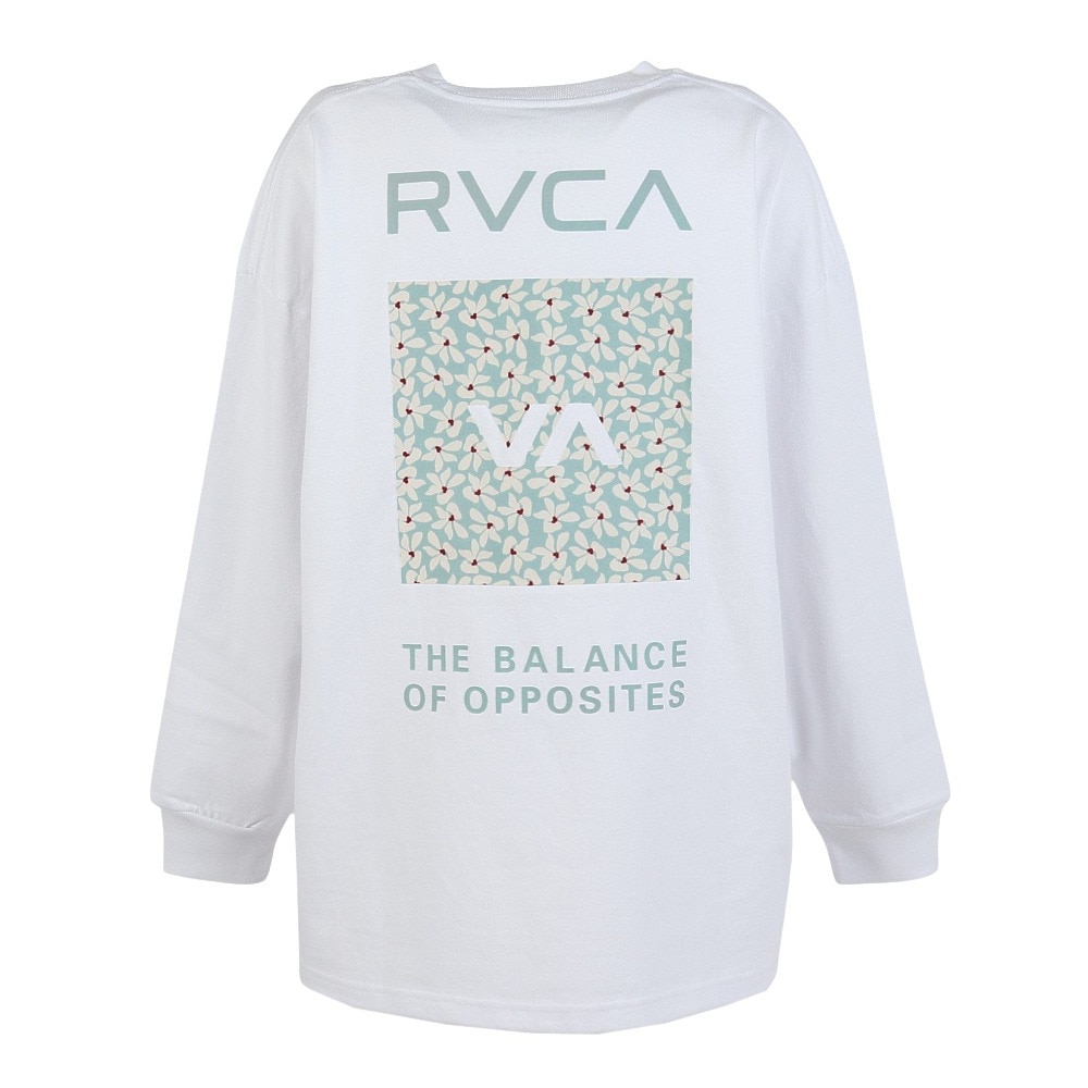 ルーカ（RVCA）（レディース）BANDANA VA ボックス ロゴ 長袖Tシャツ BF044052 WHT