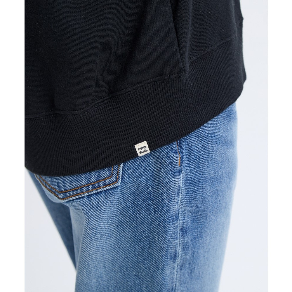 ビラボン（BILLABONG）（レディース）SQUARELOGO BOYFIT スウェットクルーネックトレーナー BF014004 BLK