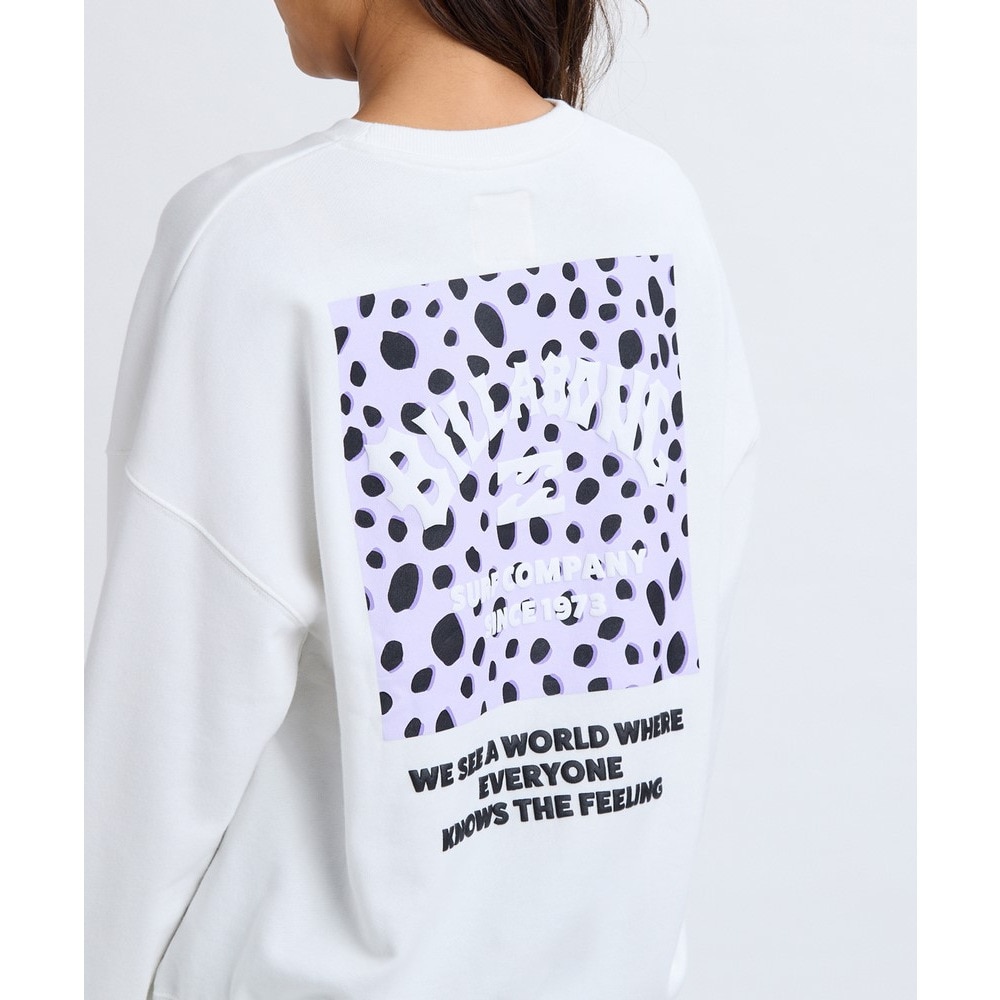 ビラボン（BILLABONG）（レディース）SQUARELOGO BOYFIT スウェットクルーネックトレーナー BF014004 SCS