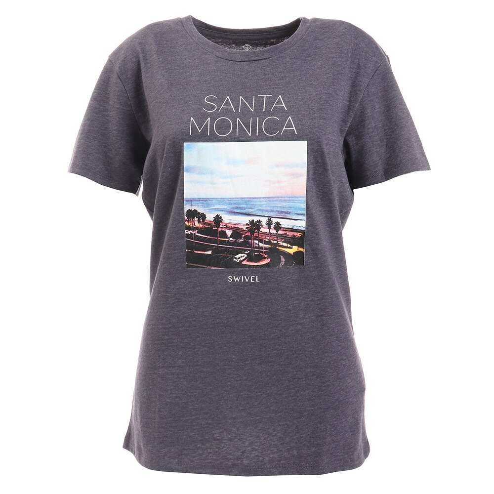  Tシャツ レディース 半袖 SANTAMONICA スリム 870SW9CD6415 GRY オンライン価格
