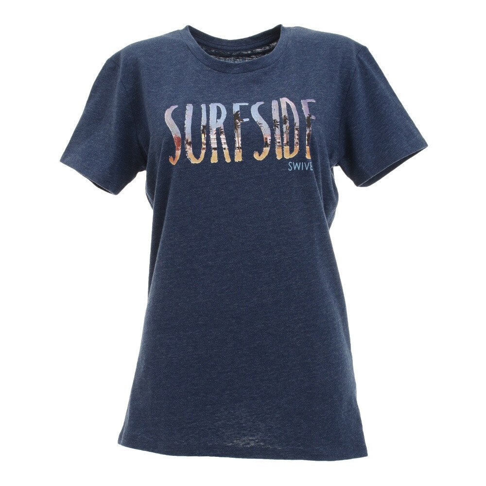  Tシャツ レディース 半袖 SURF SIDE スリム 870SW9CD6417 NVY オンライン価格