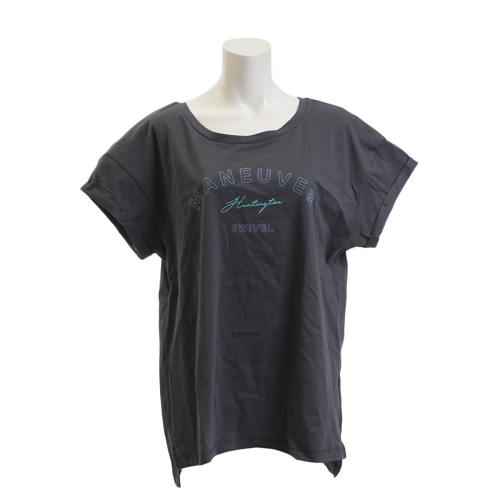  Tシャツ レディース 半袖 MANEUVER ボックス 870SW9EG6420 GRY