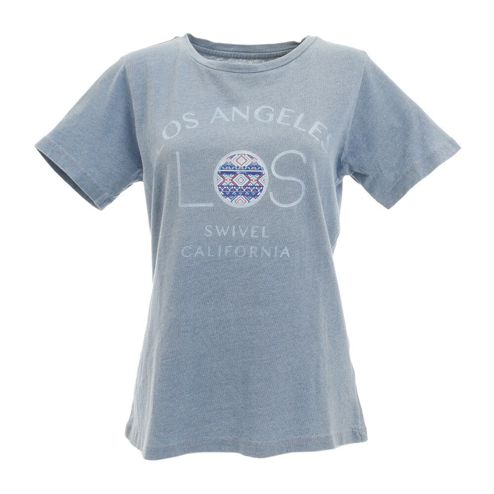  Tシャツ レディース 半袖 LA INDIGO WASHED 870SW9EG6422 IBLU