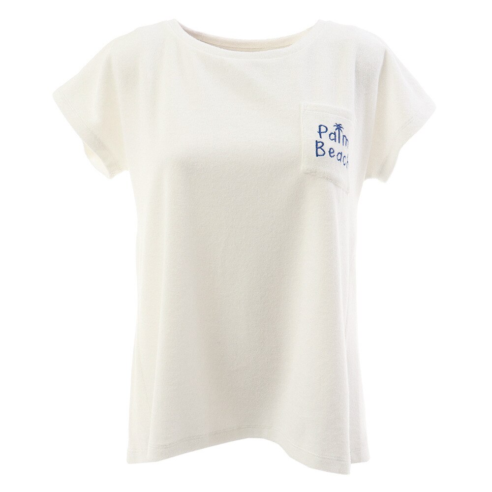  Tシャツ レディース 半袖 パームタオル 870SW9EG6424 WHT