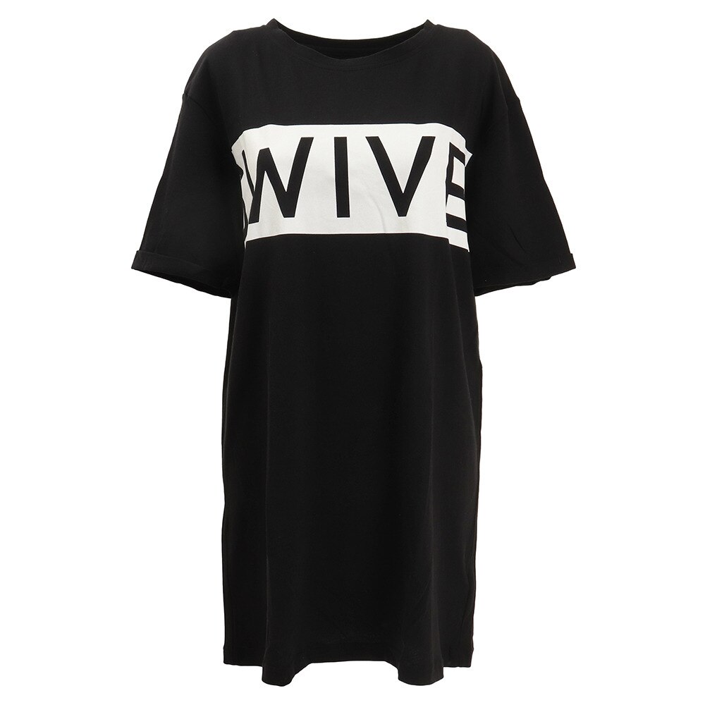  tシャツ 半袖 ロゴプリント ドレス 870SW9EG6431 BLK