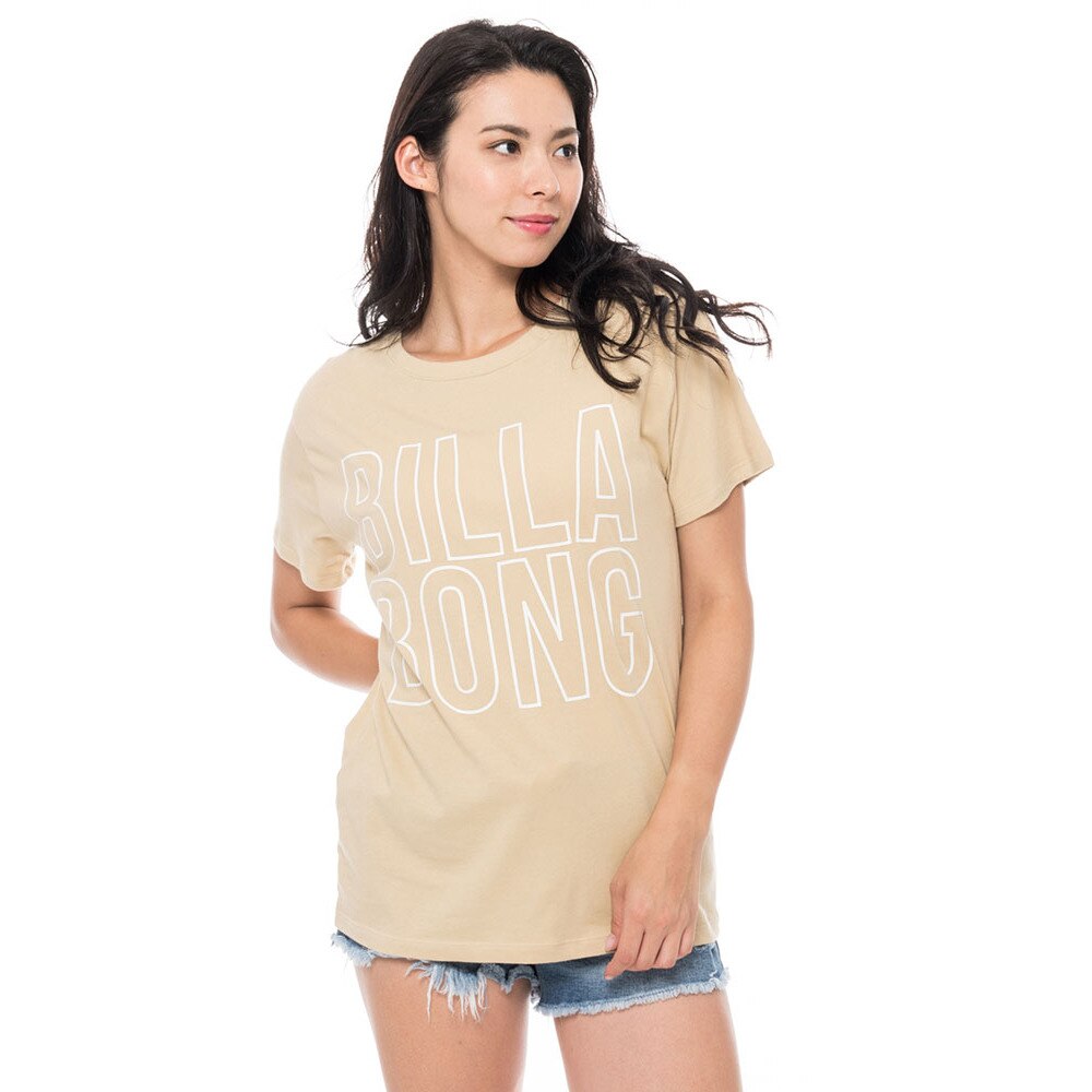  Tシャツ レディース 半袖 ベーシックロゴ BA013201 BEG オンライン価格