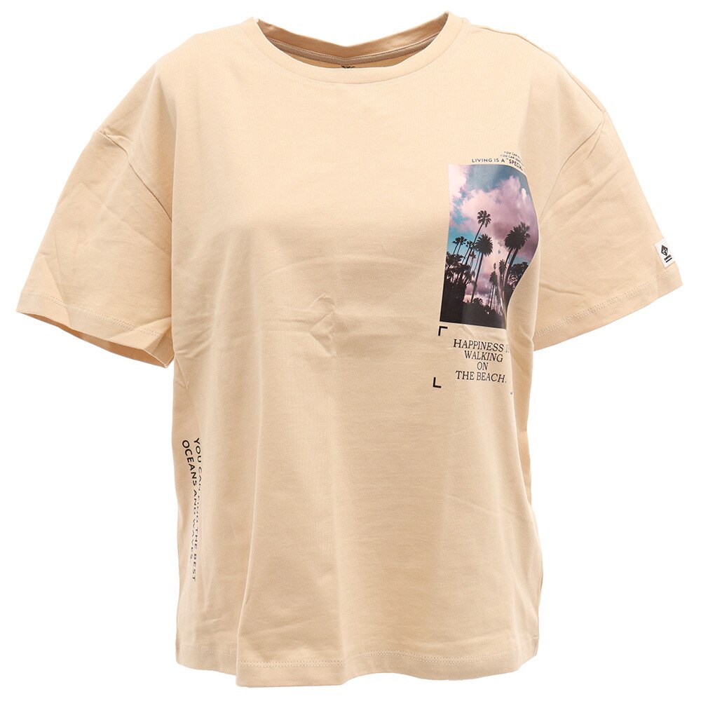  Tシャツ レディース 半袖 プリント 870SW0EG3270 BEG オンライン価格