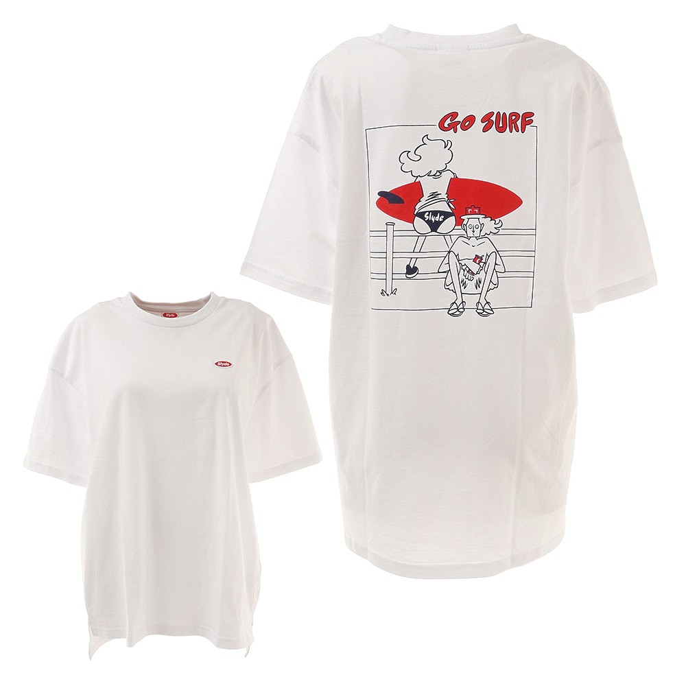 スライド Tシャツ レディース 半袖 タケウチアツシ ショートスリーブtシャツ Sl21ss703 Wht スポーツ用品はスーパースポーツゼビオ