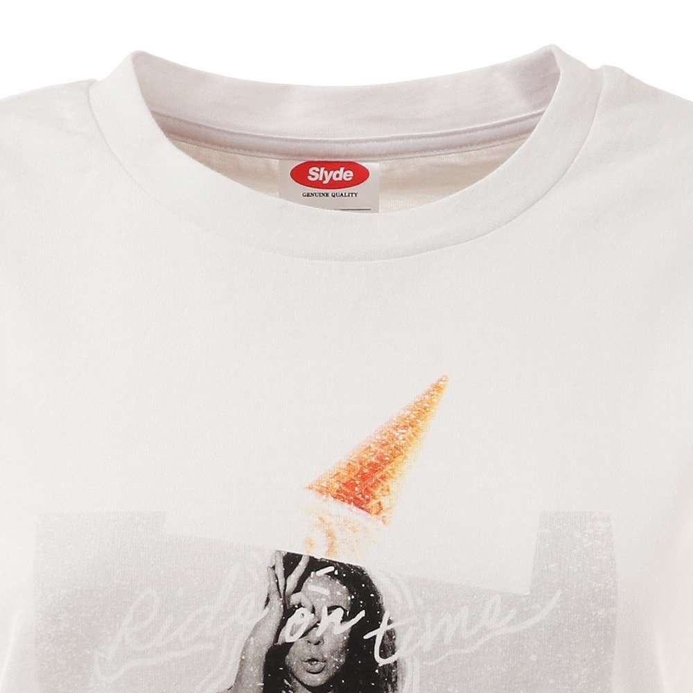 スライド Tシャツ レディース 半袖 グラフィック ショートスリーブタイトtシャツ Sl21ss705 Wht スポーツ用品はスーパースポーツゼビオ