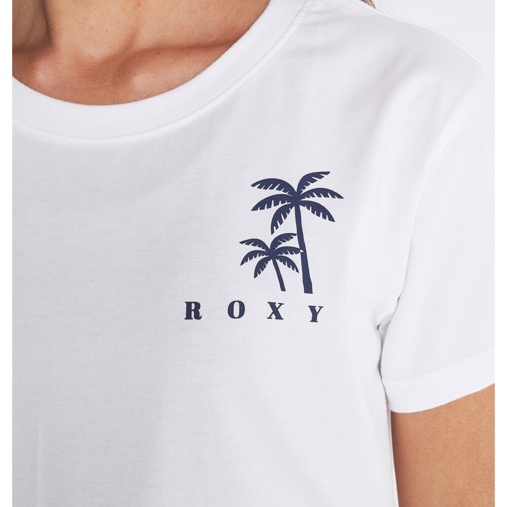 ロキシー（ROXY）（レディース）SUNSET PALM バックプリント Tシャツ 22SPRST221109WHT