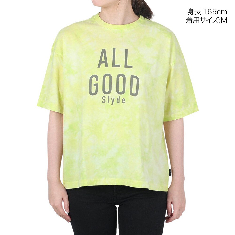 SLYDE（SLYDE）（レディース）ALLGOOD TIEDYE 半袖Tシャツ SLYL019-MINT