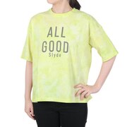 スライド（SLYDE）（レディース）ALLGOOD TIEDYE 半袖Tシャツ SLYL019-MINT