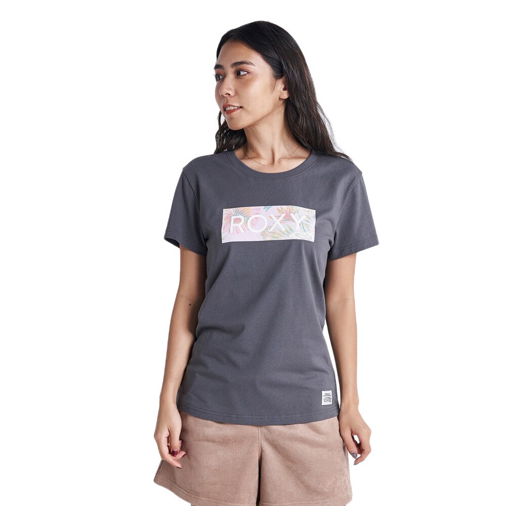 ロキシー（ROXY）（レディース）MARION BOX LOGO Tシャツ 22SURST222045BBK スポーツ用品はスーパースポーツゼビオ