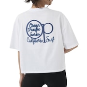 オーシャンパシフィック（Ocean Pacific）（レディース）半袖Tシャツ レディース チェーン刺繍×フェルト UVカット 523507WHT