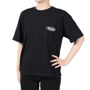 ラスティ（RUSTY）（レディース）胸ポケット バックプリントTシャツ スマイル 923501BLK