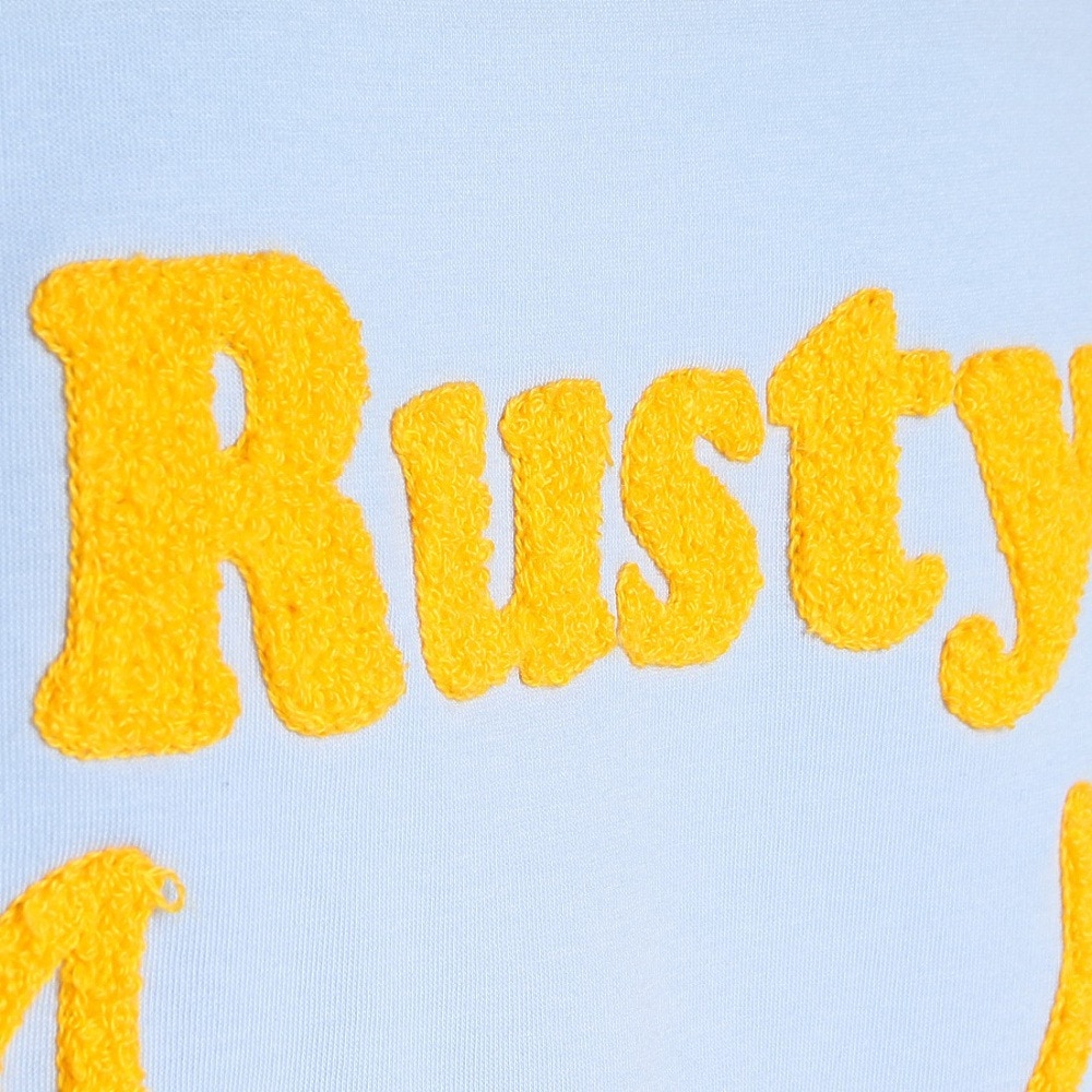 ラスティ（RUSTY）（レディース）半袖Tシャツ レディース 胸ポケット バックプリント スマイル 923501BLU
