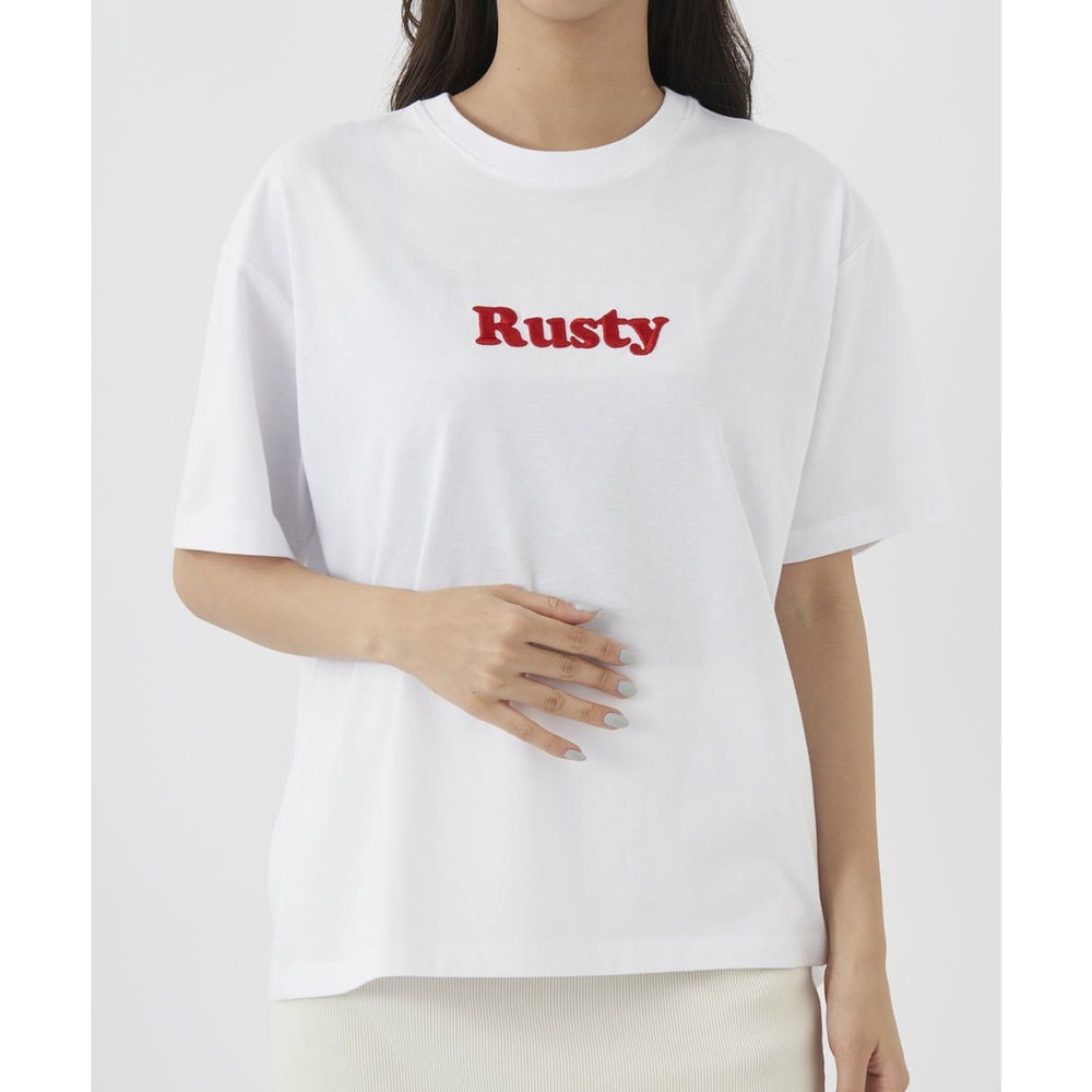 ラスティ（RUSTY）（レディース）半袖Tシャツ レディース 吸汗速乾 UVカット 923502WHT