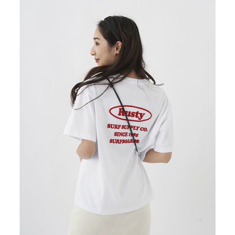 ラスティ（RUSTY）（レディース）半袖Tシャツ レディース 吸汗速乾 UVカット 923502WHT