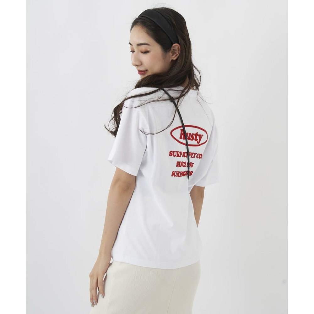 ラスティ（RUSTY）（レディース）半袖Tシャツ レディース 吸汗速乾 UVカット 923502WHT