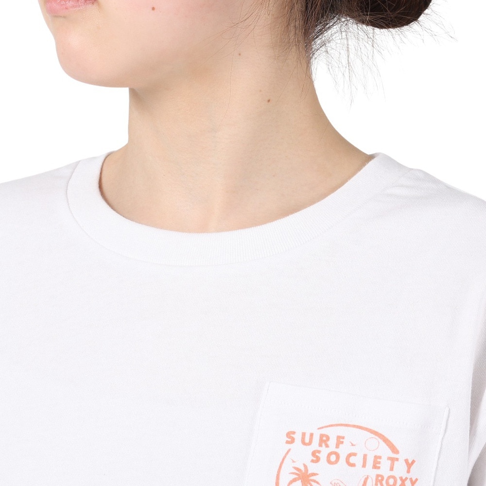 ロキシー（ROXY）（レディース）半袖 Tシャツ レディース PEANUTS SURF SOCIETY ROXY 23SPRST231089WHT