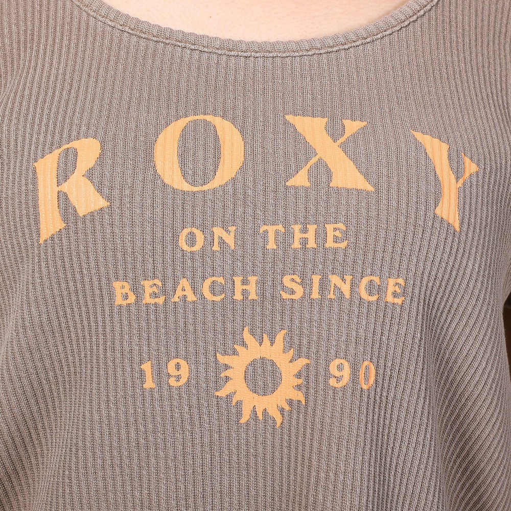 ロキシー（ROXY）（レディース）半袖 Tシャツ レディース ON THE BEACH TEE リブ素材 23SPRST231094BRN