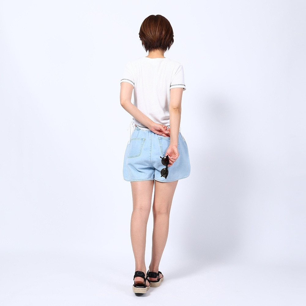 ロキシー（ROXY）（レディース）半袖 Tシャツ レディース ON THE BEACH TEE リブ素材 23SPRST231094WHT