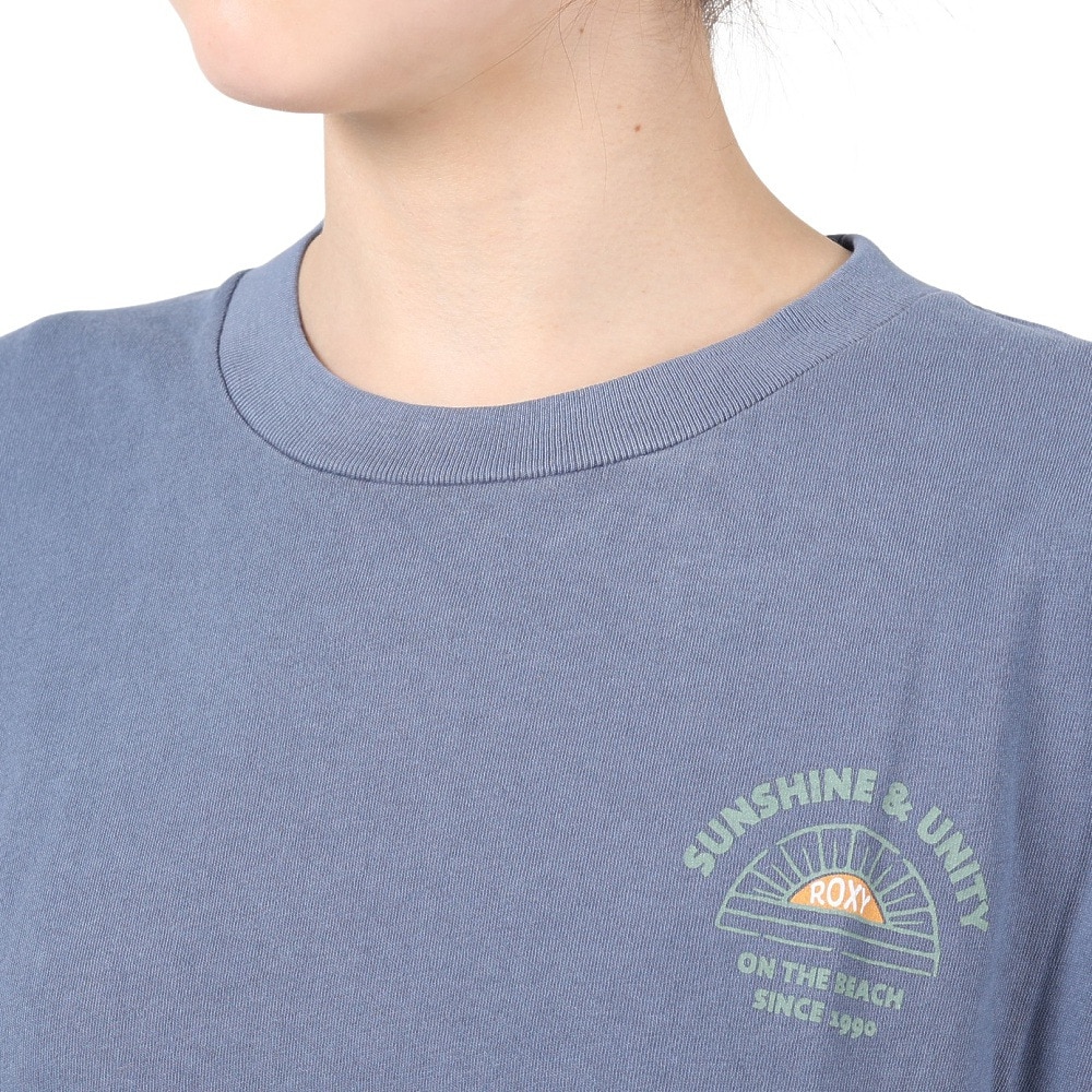 ロキシー（ROXY）（レディース）半袖 Tシャツ レディース SUNSHINE&UNITY バックプリント 23SPRST231096NVY
