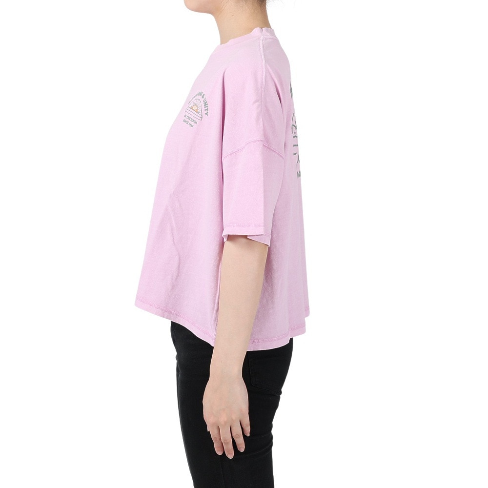 ロキシー（ROXY）（レディース）半袖 Tシャツ レディース SUNSHINE&UNITY バックプリント23SPRST231096PNK
