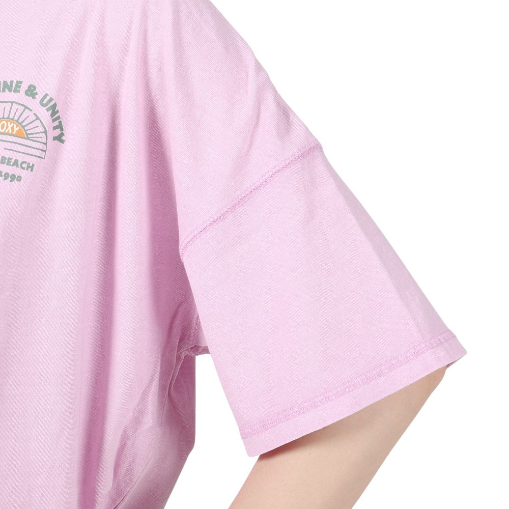 ロキシー（ROXY）（レディース）半袖 Tシャツ レディース SUNSHINE&UNITY バックプリント23SPRST231096PNK