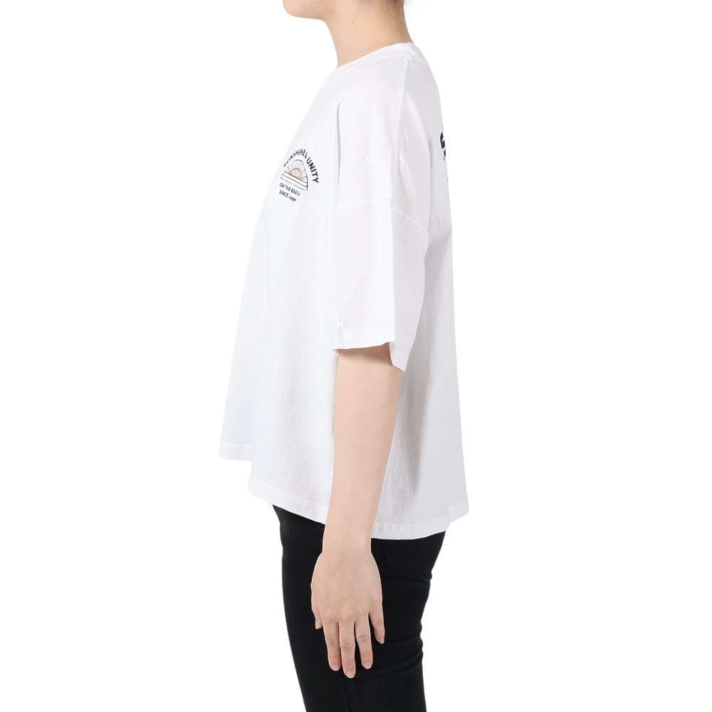 ロキシー（ROXY）（レディース）半袖 Tシャツ レディース SUNSHINE&UNITY バックプリント 23SPRST231096WHT