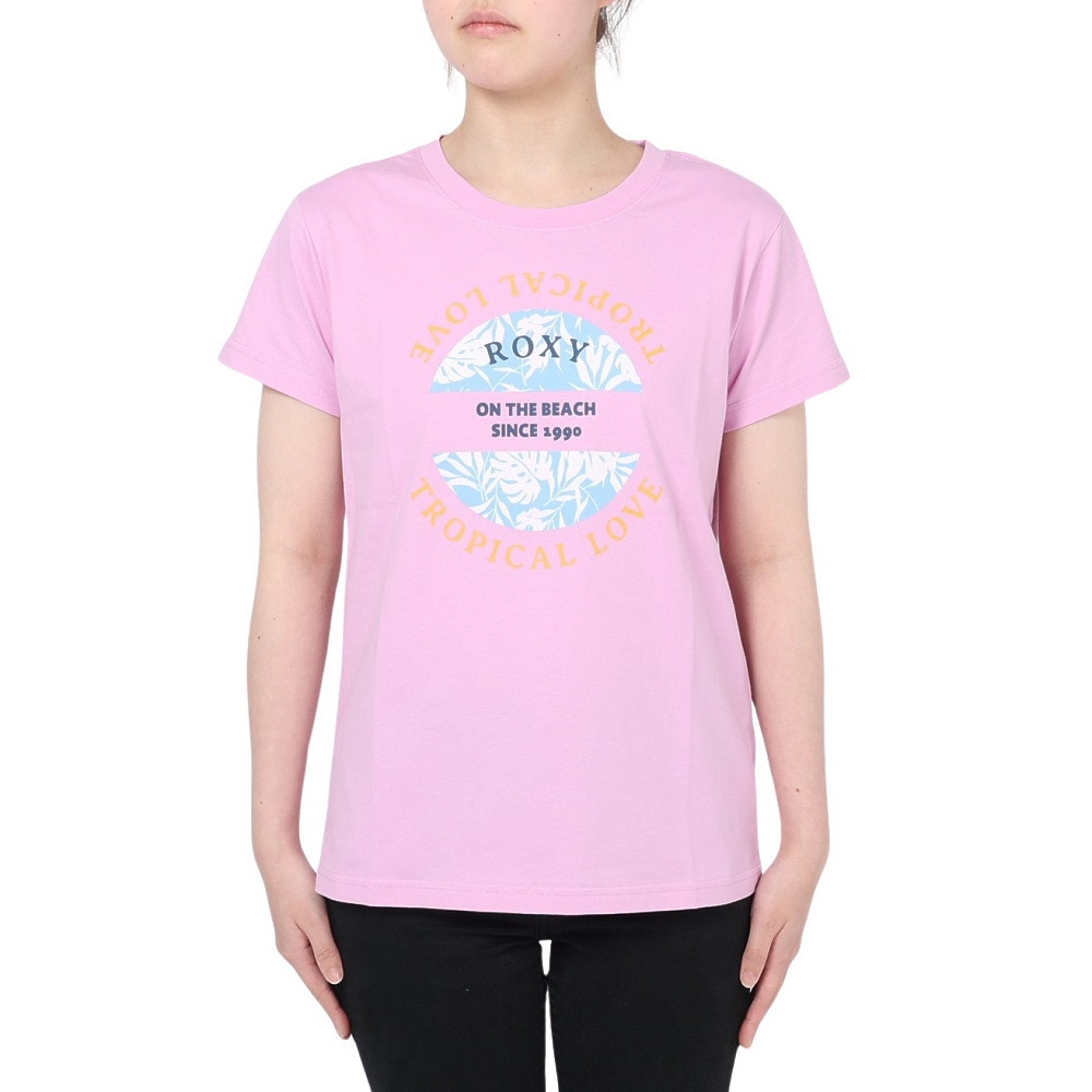 ロキシー（ROXY）（レディース）Tシャツ レディースTROPICAL LOVE 23SPRST231104PNK