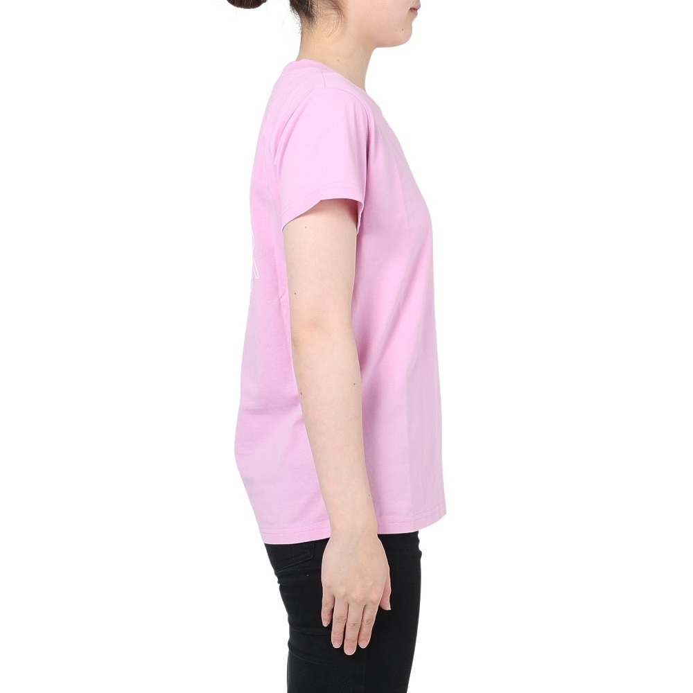 ロキシー（ROXY）（レディース）Tシャツ レディース RAINBOW SURF バックプリント 23SPRST231105PNK
