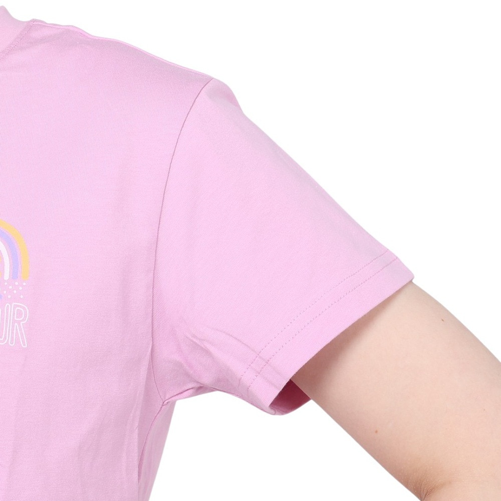 ロキシー（ROXY）（レディース）Tシャツ レディース RAINBOW SURF バックプリント 23SPRST231105PNK