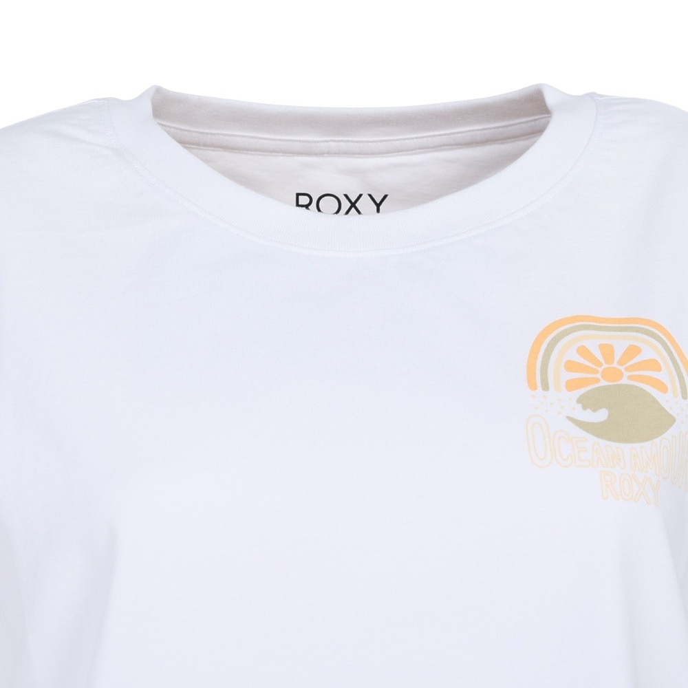 ロキシー（ROXY）（レディース）Tシャツ レディース RAINBOW SURF バックプリント 23SPRST231105WHT
