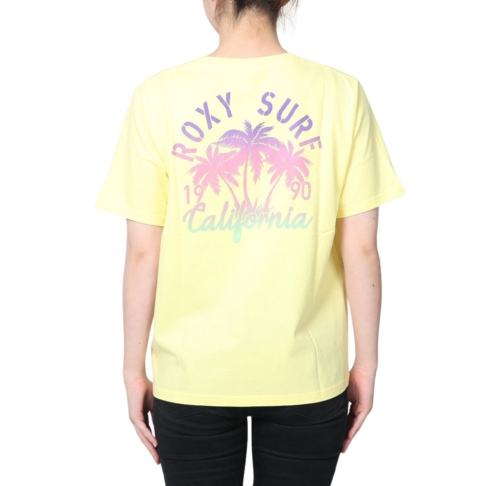 ロキシー（ROXY）（レディース）半袖Tシャツ レディース カリフォルニア1990  23SPRST231617YYEL