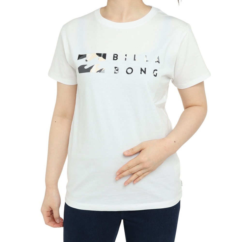 ビラボン（BILLABONG）（レディース）Tシャツ レディース ベーシックロゴ  BD013200 BPB