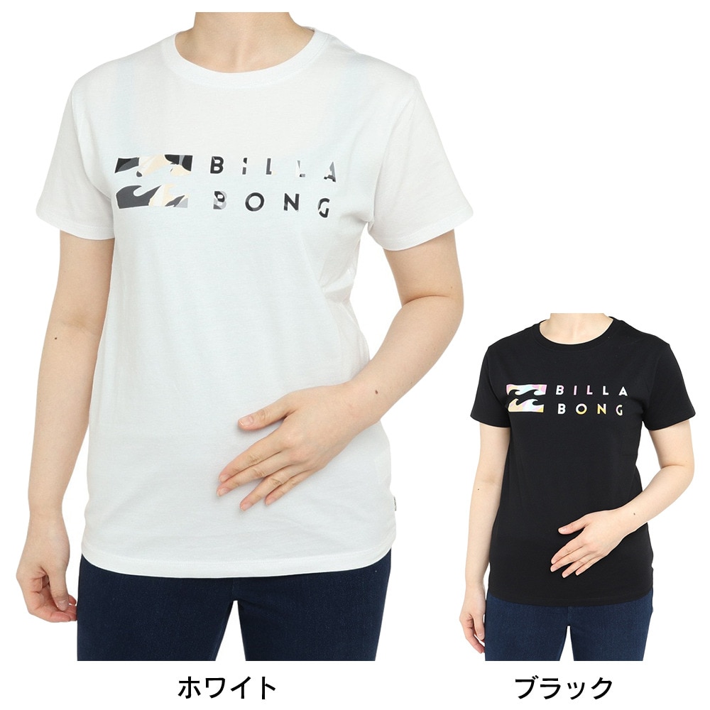 ビラボン（BILLABONG）（レディース）Tシャツ レディース ベーシックロゴ  BD013200 BPB