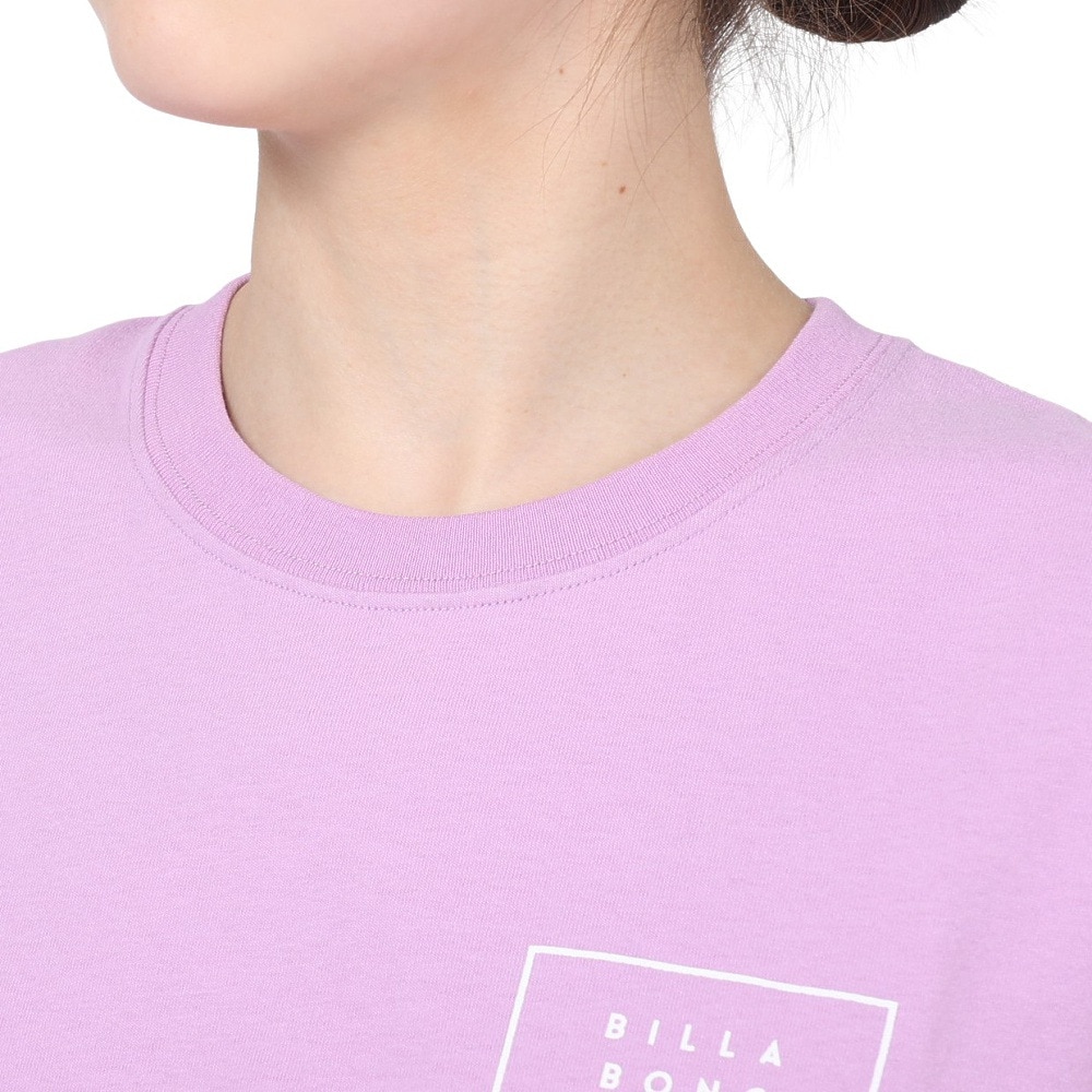 ビラボン（BILLABONG）（レディース）LARGE SQUARE PATTEN LOGO Tシャツ BD013201 PGR0