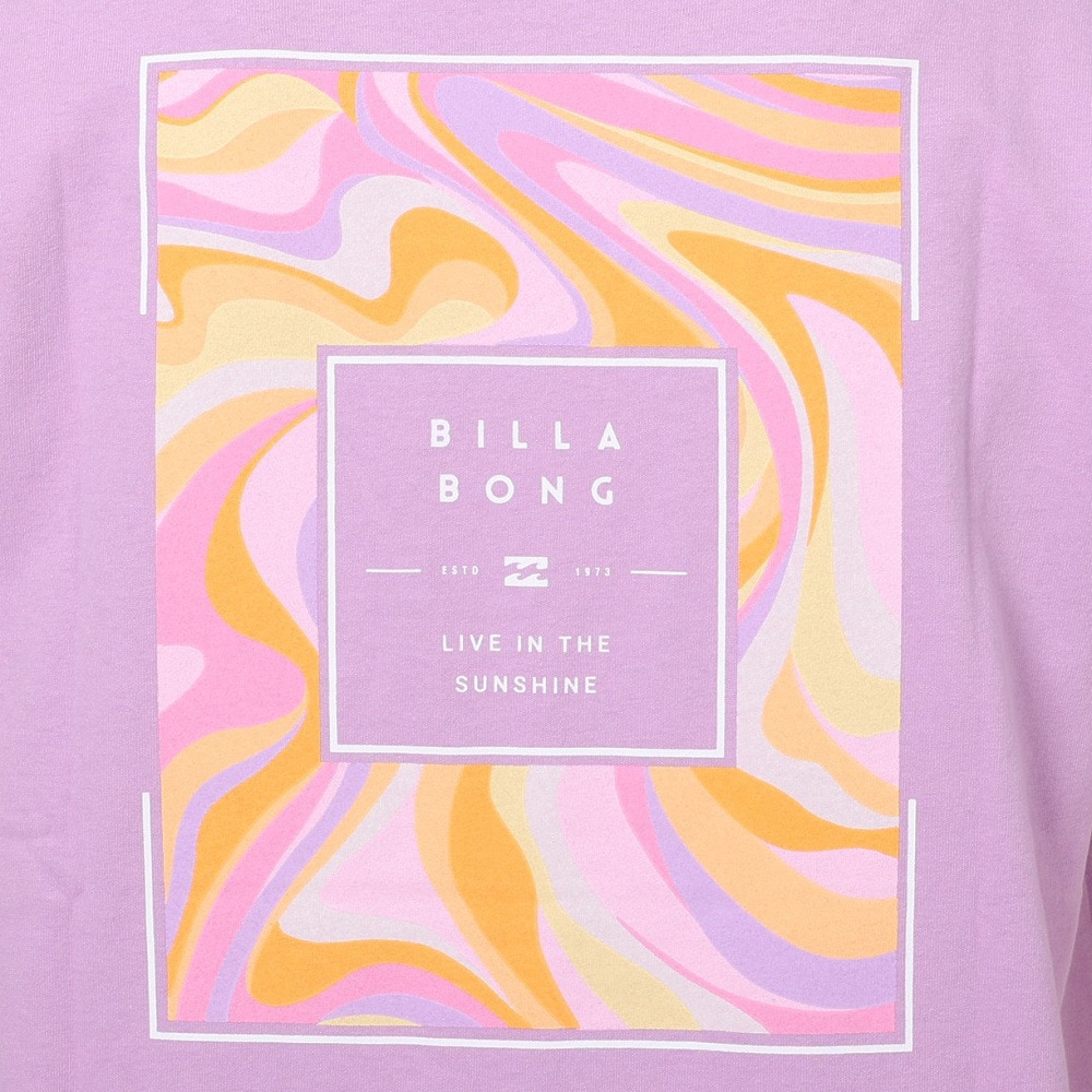 ビラボン（BILLABONG）（レディース）LARGE SQUARE PATTEN LOGO Tシャツ BD013201 PGR0