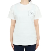 ビラボン（BILLABONG）（レディース）Tシャツ レディース SQUARE PATTEN ロゴ BD013201 WHT