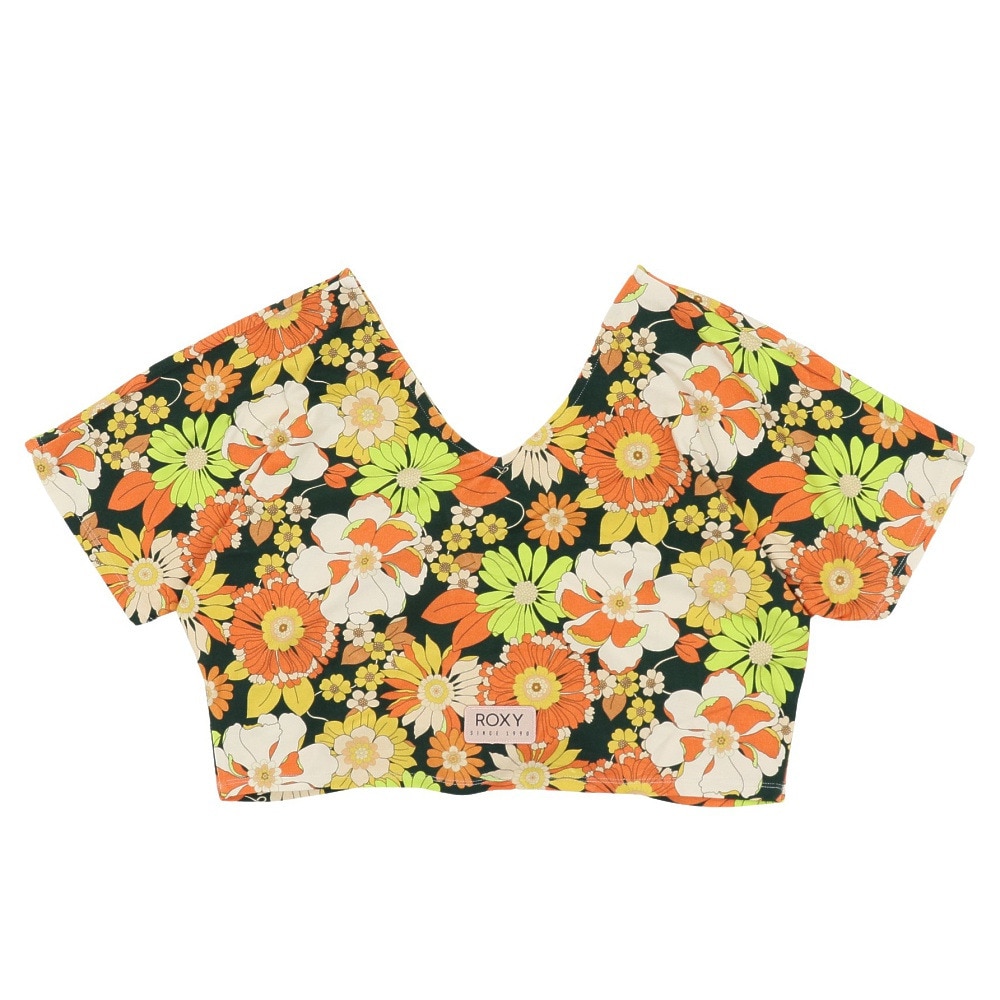 ロキシー（ROXY）（レディース）半袖シャツレディース VINTAGE FLOWER クロップド トップ RDK232023 GRN