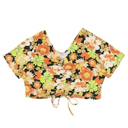 (レディース)半袖シャツレディース VINTAGE FLOWER クロップド トップ RDK232023 GRN