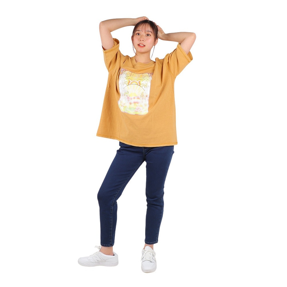 ロキシー（ROXY）（レディース）半袖Tシャツ レディース INTO THE LIGHT ドロップショルダー RST232028 MUS