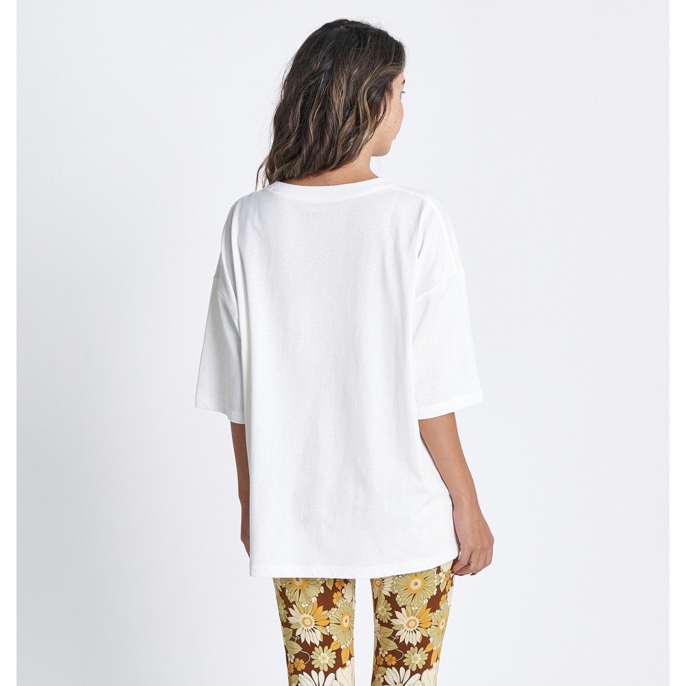 ロキシー（ROXY）（レディース）半袖Tシャツ レディース INTO THE LIGHT ドロップショルダー RST232028 NAT1