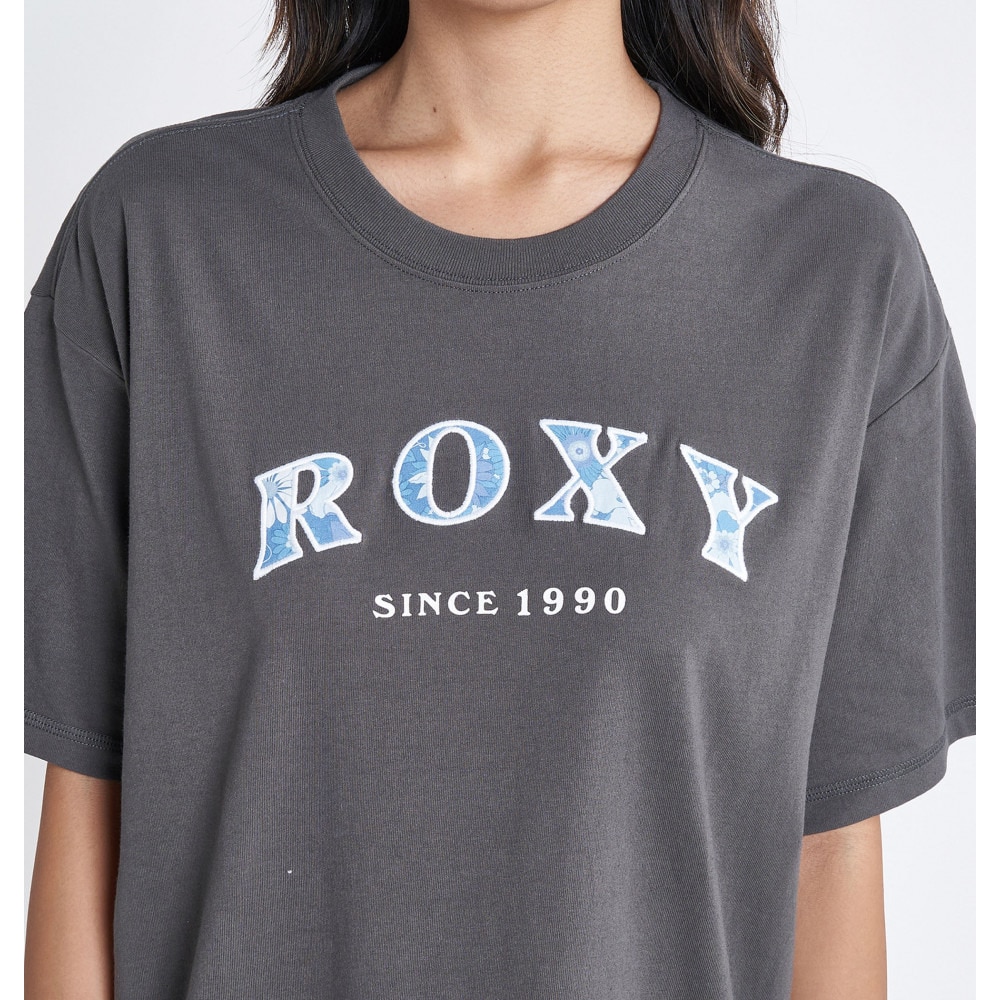 ロキシー（ROXY）（レディース）半袖Tシャツ レディース VINTAGE FLOWER LOGO RST232033 BBK