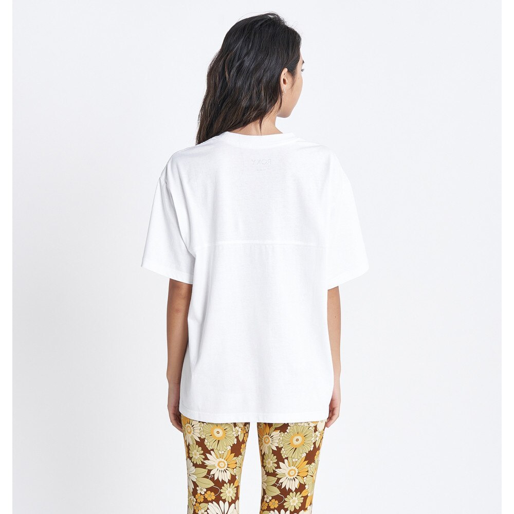 ロキシー（ROXY）（レディース）半袖Tシャツ レディース VINTAGE FLOWER LOGO Tシャツ RST232033 WHT