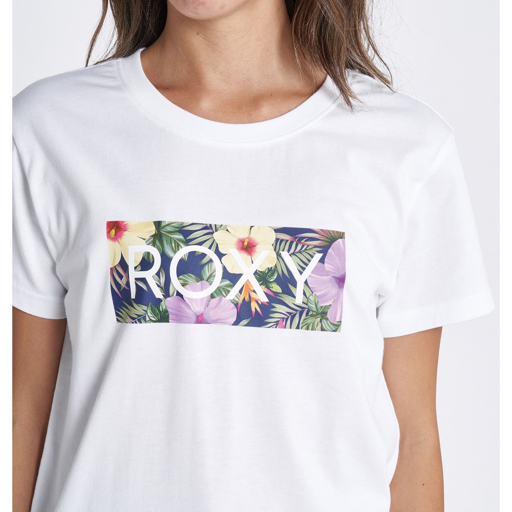 ロキシー（ROXY）（レディース）半袖Tシャツ レディース FIREWORK BOX LOGO Tシャツ RST232034 WHT
