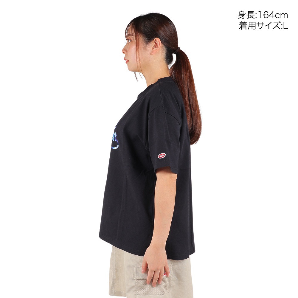 スライド（SLYDE）（レディース）半袖Tシャツ レディース TIE DYE LOGO SL2023SSL-APP002BLK